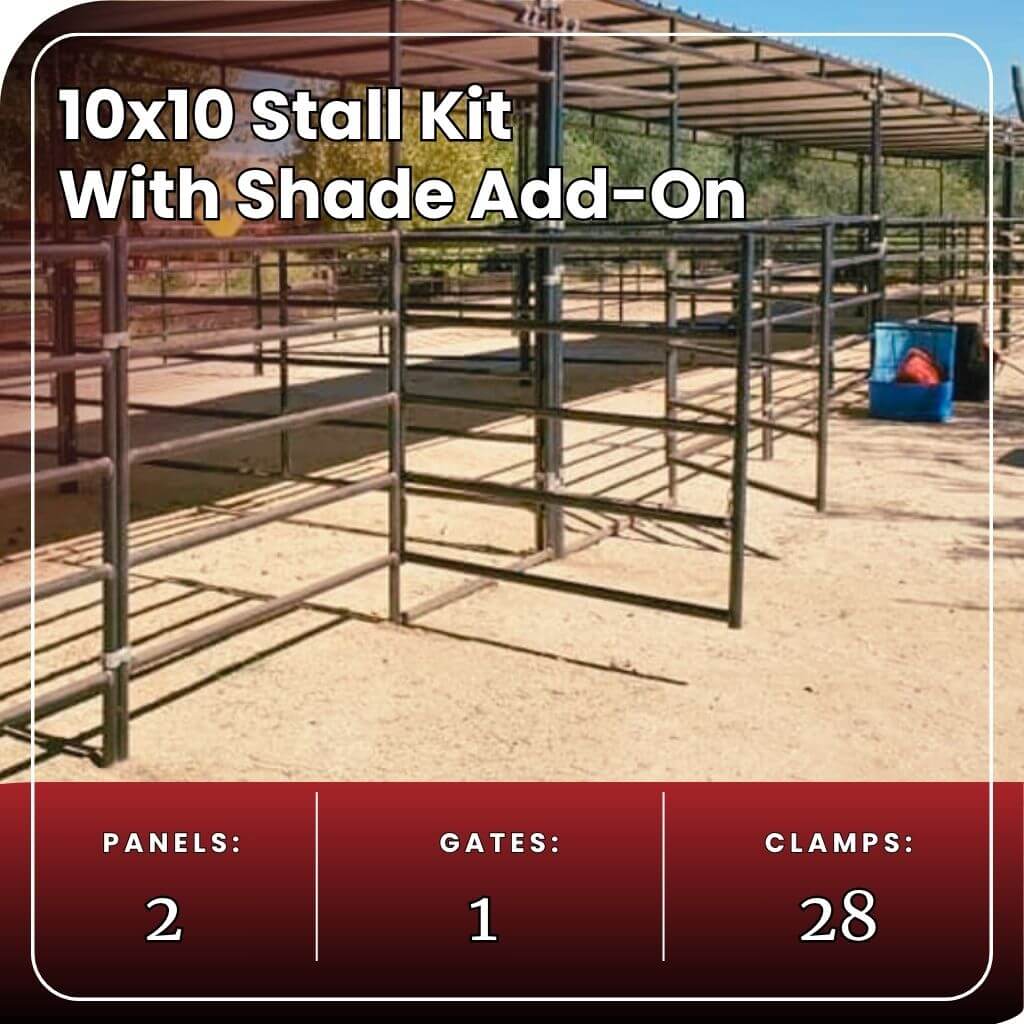 10x10 Stall Kit (ADD ON) + 10x10 Shade
