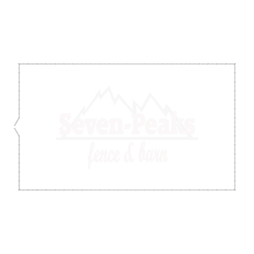 fenced rectangular pasture layout