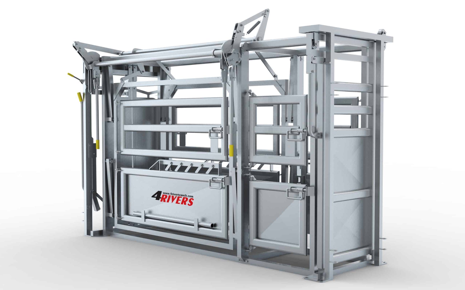 Galvanized Steel Cattle Chute With Palpation Cage