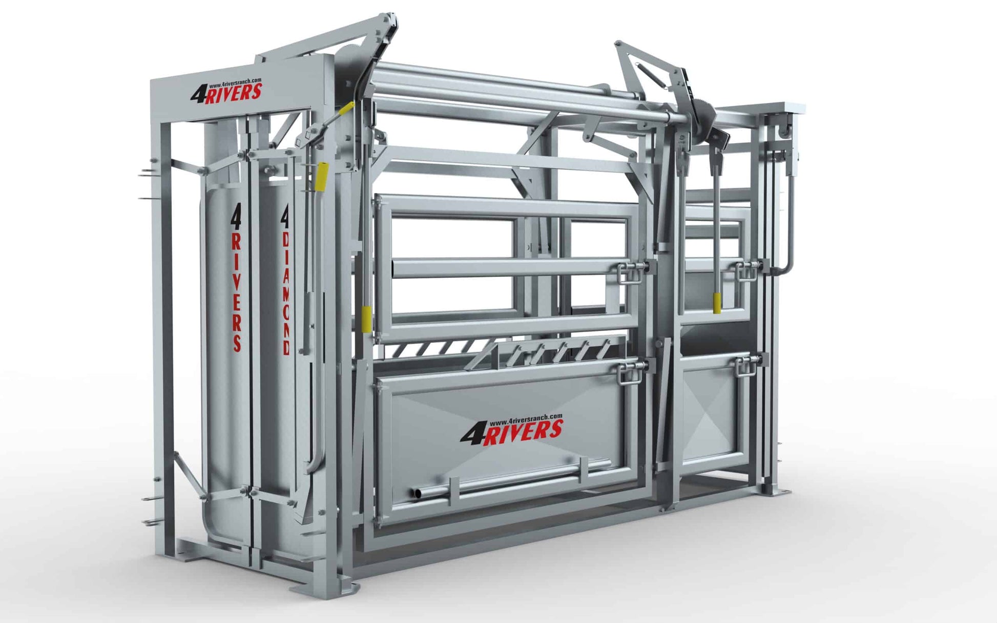 Galvanized Steel Cattle Chute With Palpation Cage