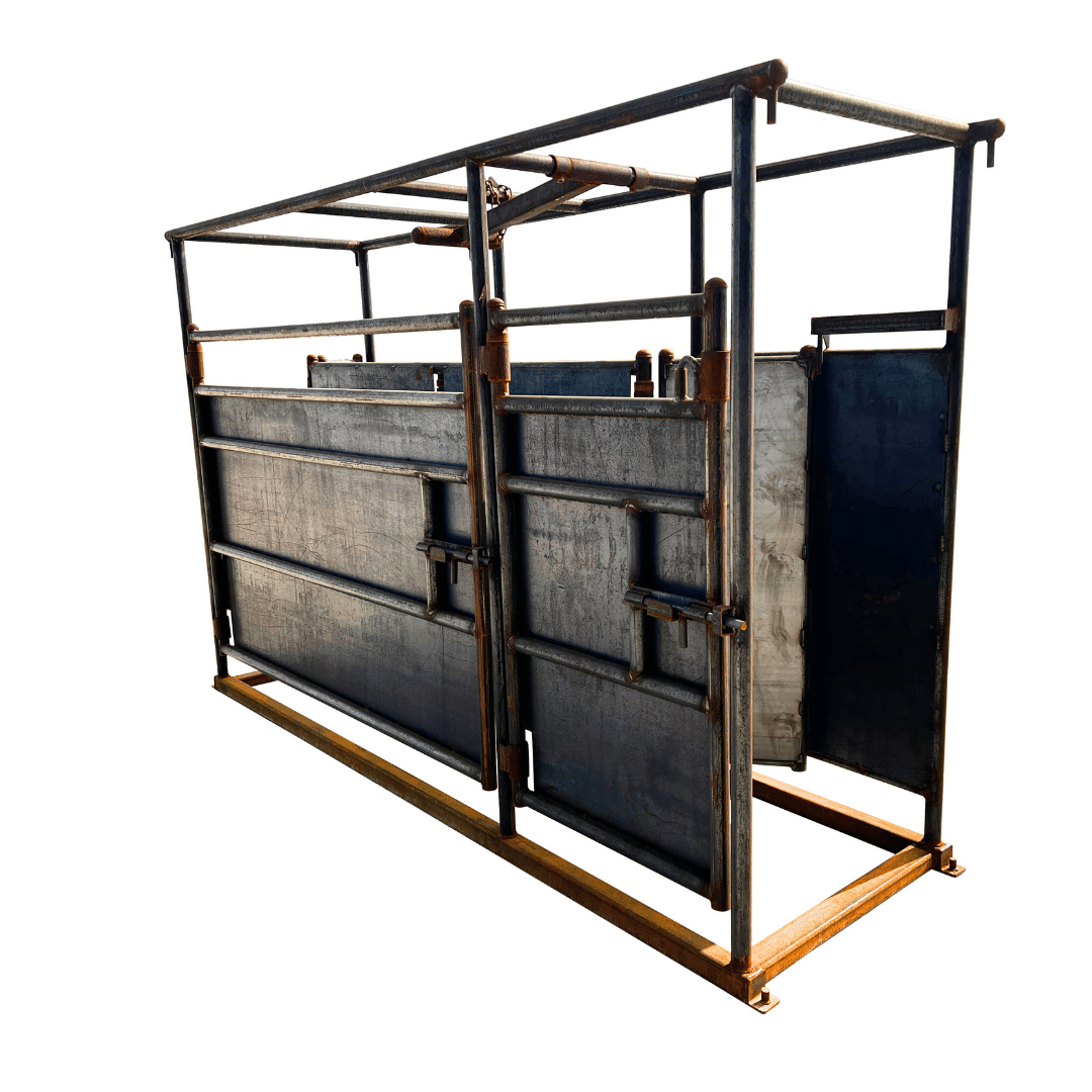 cattle squeeze chute equipment industrial metal