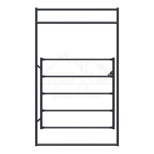 metal gate panel fence fixture