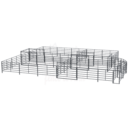 cattle corral system fence diagram