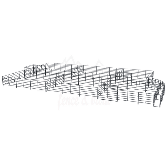 cattle-handling-corrals-steel-metal-fencing-setup
