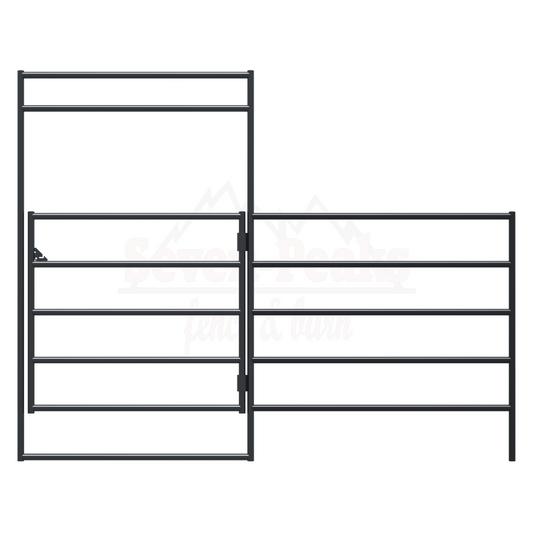 metal fence and gate design illustration