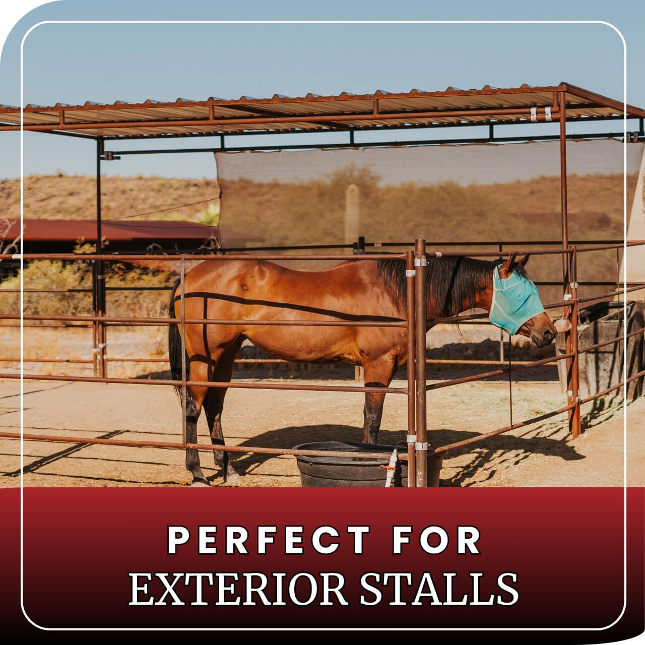 Exterior horse stalls