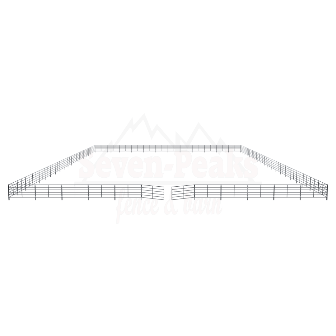 metal livestock corral fence system