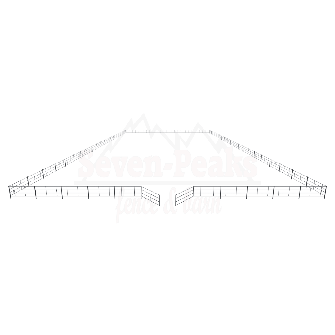 horse corral fencing diagram