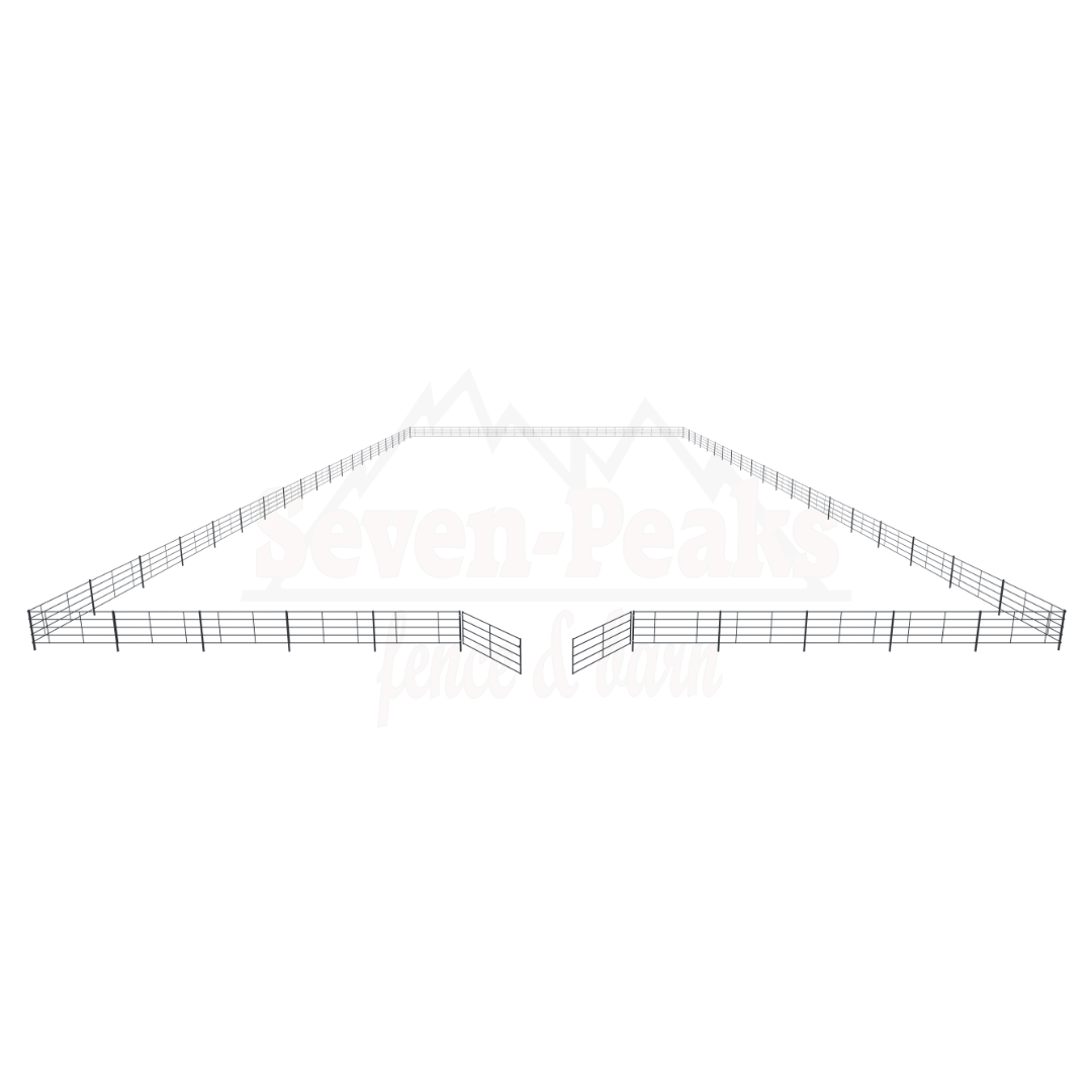 metal corral fence design outline