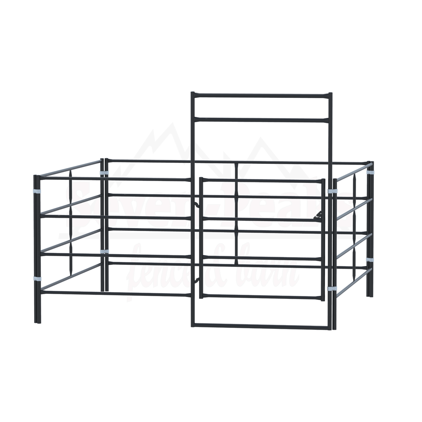 Seven Peaks fence and barn cattle gate logo