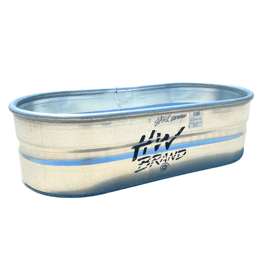 "galvanized steel livestock water trough HW Brand"