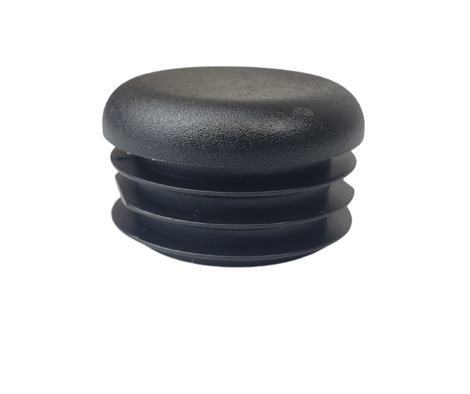 black plastic end cap plug