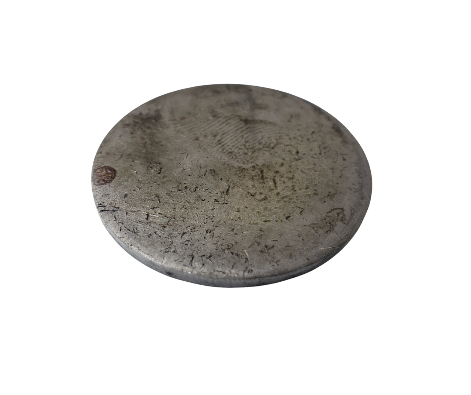 antique silver coin worn surface