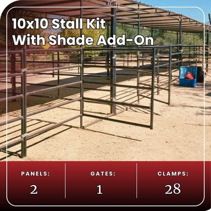 10x10 Stall Kit (ADD ON) + 10x10 Shade