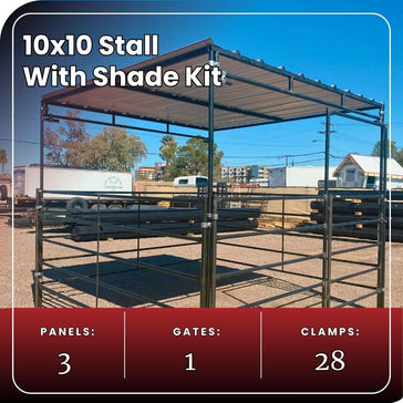10x10 Stall Kit + 10x10 Shade