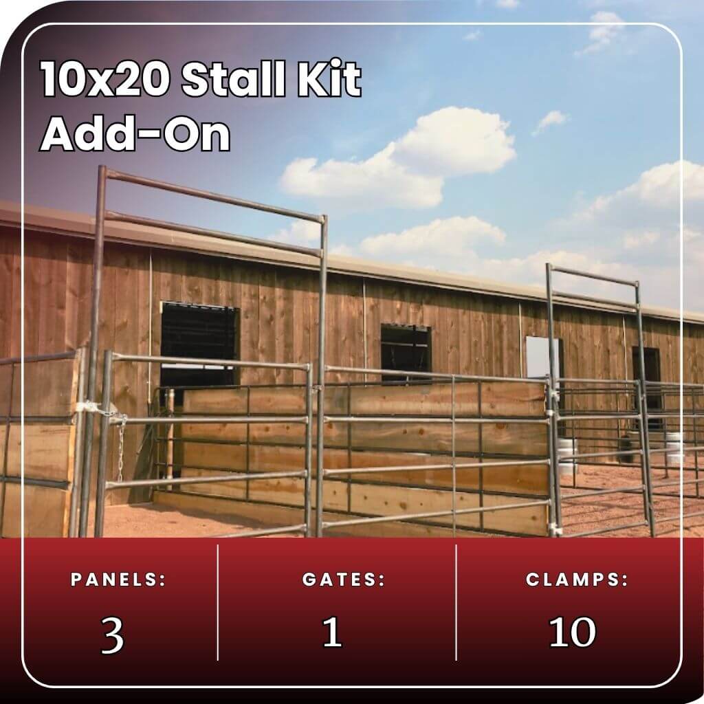 Stalling Kit Horse Stall Kits | 14-Gauge Metal Horse Stalls – Seven Peaks Fence and Barn