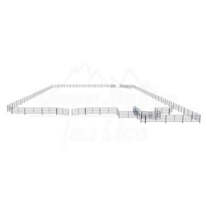metal livestock corral fencing system