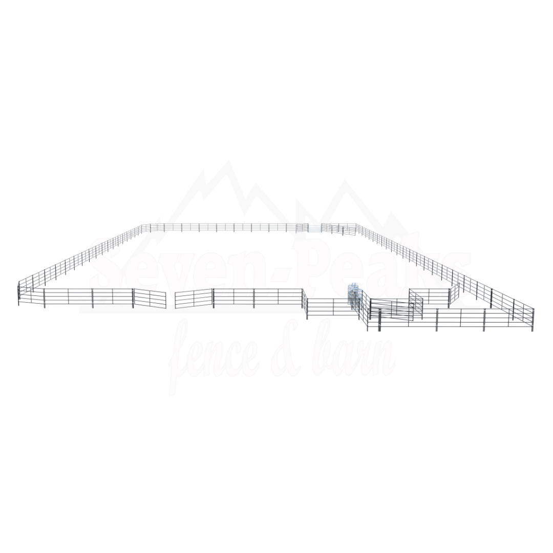 120x200 Roping Arena Kit with Standard or Heavy-Duty Horse Panels ...