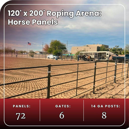 120x200 Roping Arena Kit | Standard or Heavy-Duty Panels – Seven Peaks ...