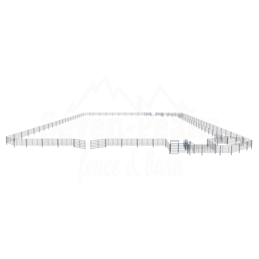 Roping Arena 140x220 - Continuous Fence