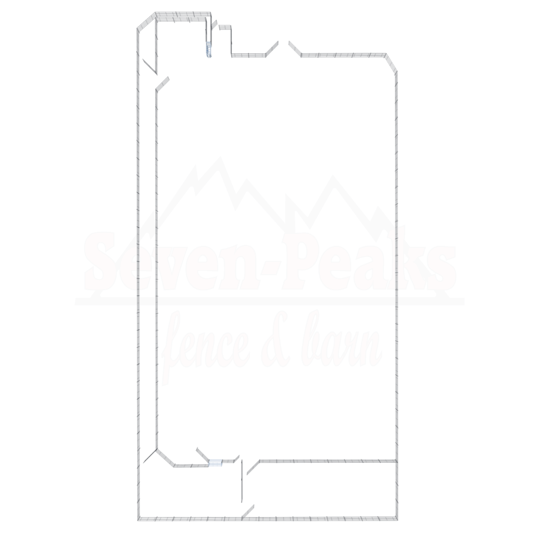 Roping Arena 140x240 - Continuous Fence