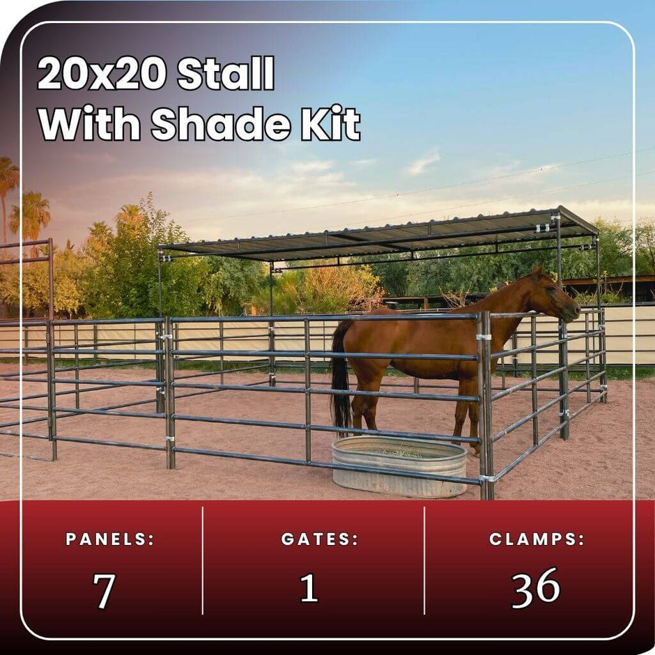 Stalling Kit Horse Stall Kits | 14-Gauge Metal Horse Stalls – Seven Peaks Fence and Barn