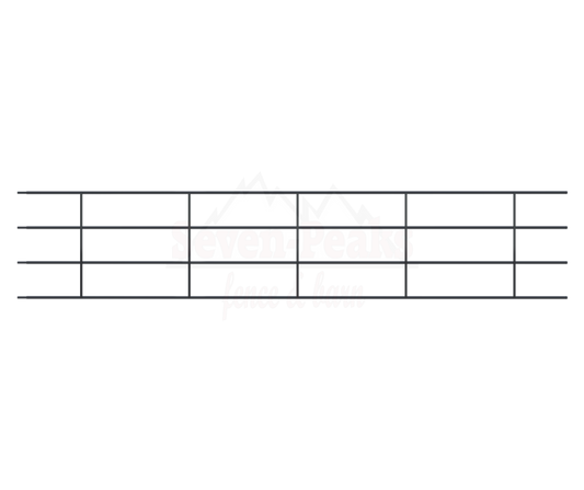 "Seven Peaks Fence and Barn logo with mountain design"