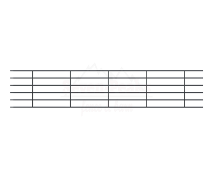 Seven Peaks Fence and Barn logo with mountain design