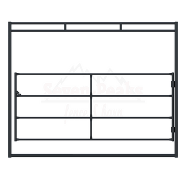 steel pipe horse stall gate black