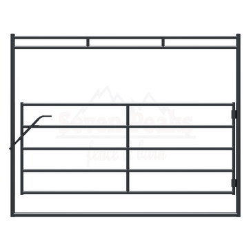 swing stall door with bow gate and vertical bar option