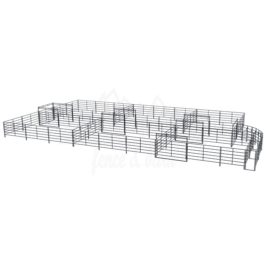 cattle-handling-corrals-steel-metal-fencing-setup
