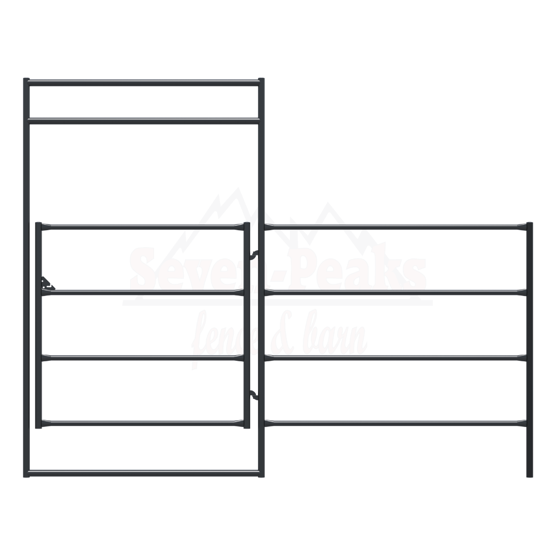 Combo Gate 10' - 4 Rail Standard – Seven Peaks Fence and Barn
