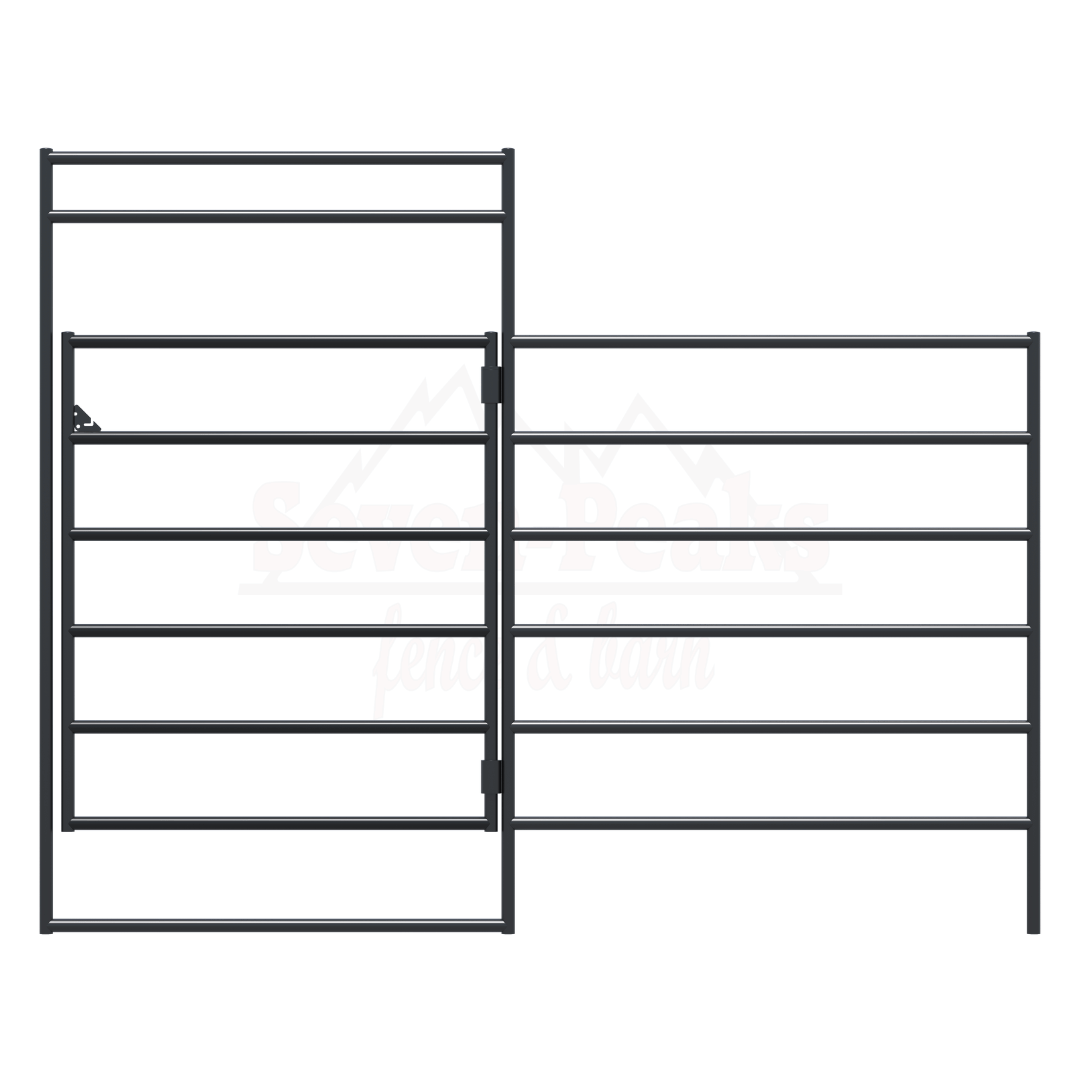 Combo Gate 10' - 6 Rail Heavy Duty – Seven Peaks Fence and Barn