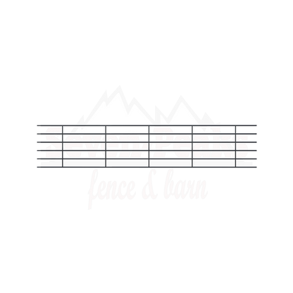 Seven Peaks Fence and Barn logo with mountain design.