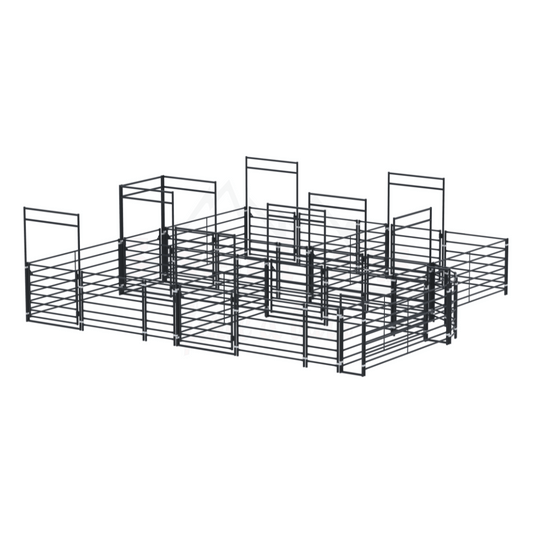 cattle yard design metal enclosure system