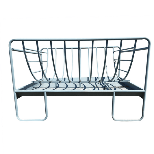 metal livestock hay feeder