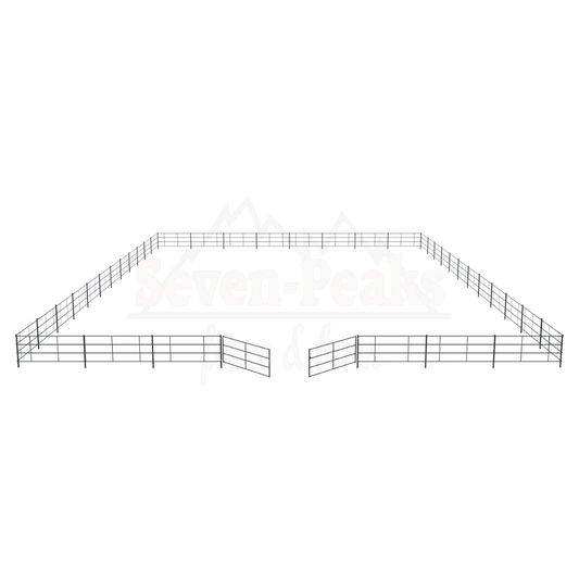 metal livestock corral panels setup
