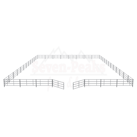 metal livestock corral panels setup