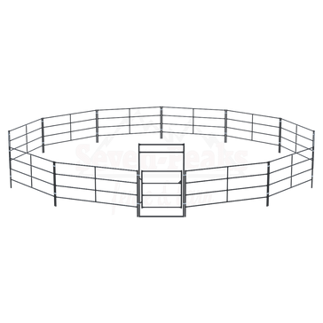 seven peaks fence barn logo round pen