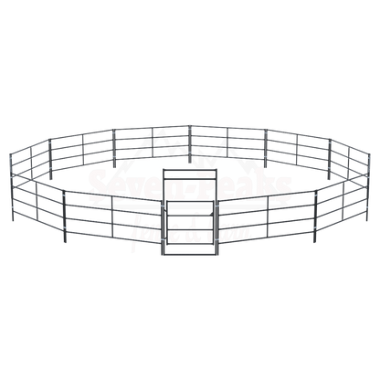 seven peaks fence barn logo round pen