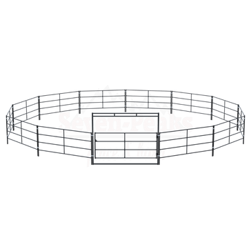"seven peaks fence and barn logo with fence"