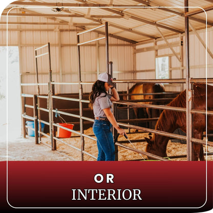 Interior horse stall kits