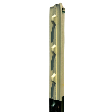 metal fence post isolated