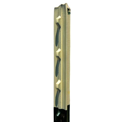 metal fence post isolated