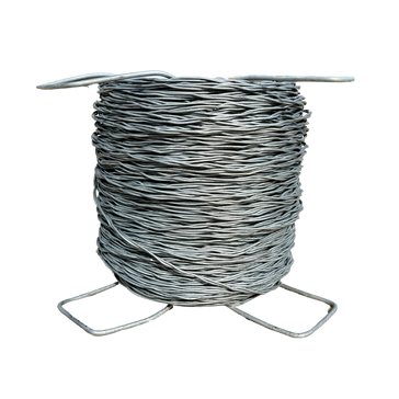 roll of barbed wire on stand