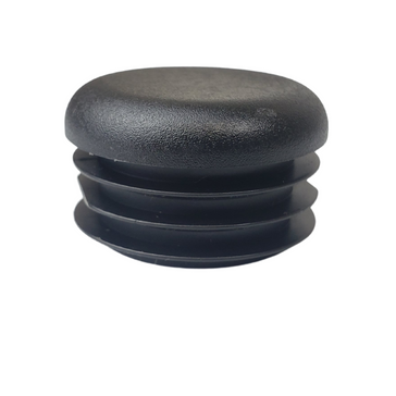black plastic end cap plug