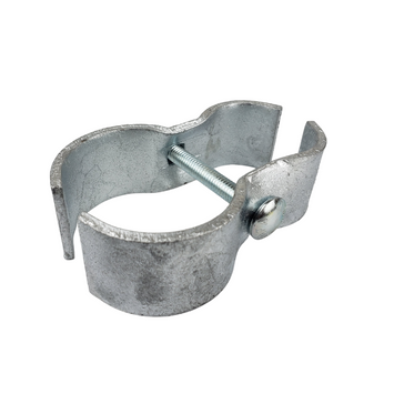 metal pipe clamp with bolt assembly
