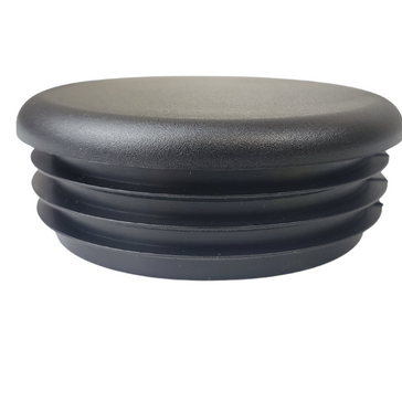black plastic end cap for tubing