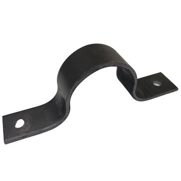black metal pipe clamp bracket