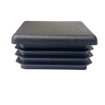 black square plastic end cap plug for tubing